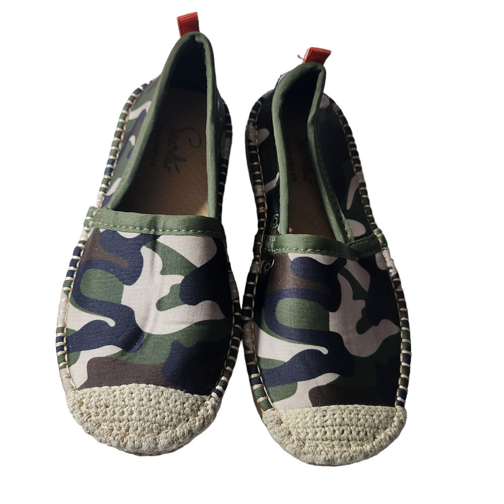 Sea Star Beachwear Girls Camo Beachcomber Espadrille Size 12